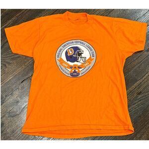 Vintage Denver Broncos Anniversary Shirt Mens Small 1984 T-Shirt Single Stitch